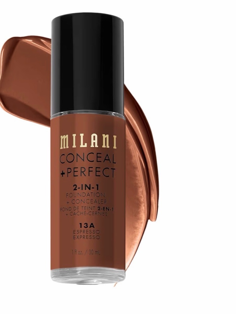 Milani Conceal + Perfect 2-in-1 Foundation + Concealer — 13A Espresso